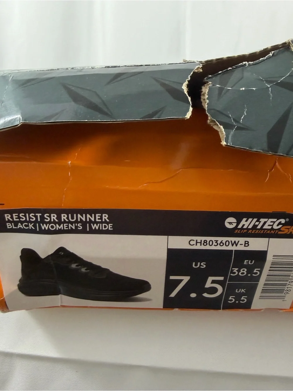 NWT Hi-Tech Women’s Size 7.5W Black Lightweight Running Shoes